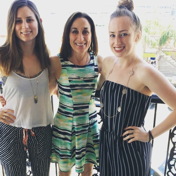 Navy blue and white striped romper/ pantsuit - Picture 3 of 3